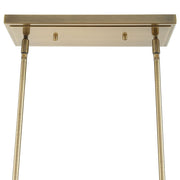 Uttermost Mistie Seeded Glass Panels 8 Light Linear Chandelier