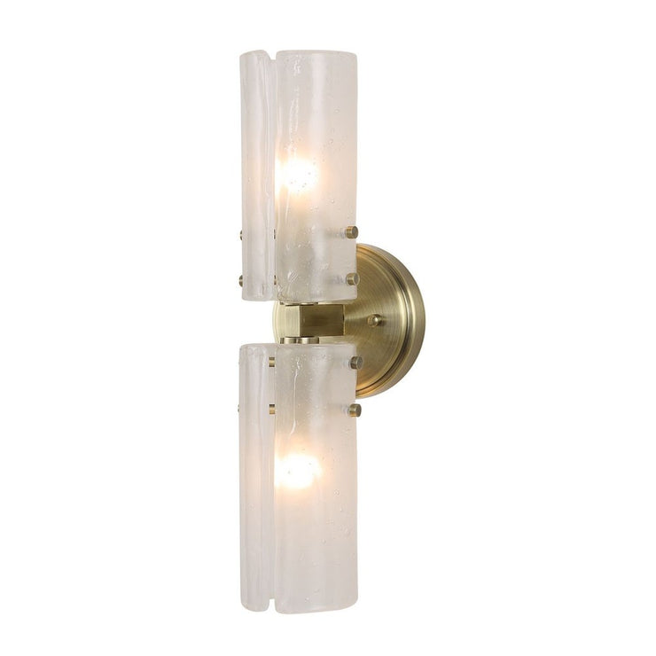 Uttermost Mistie Seeded Glass With Antique Bronze 2 Light Sconce