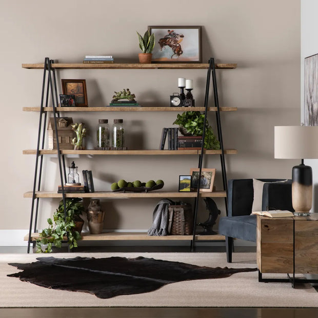 Crestview Collection Carter Mango Wood Etagere