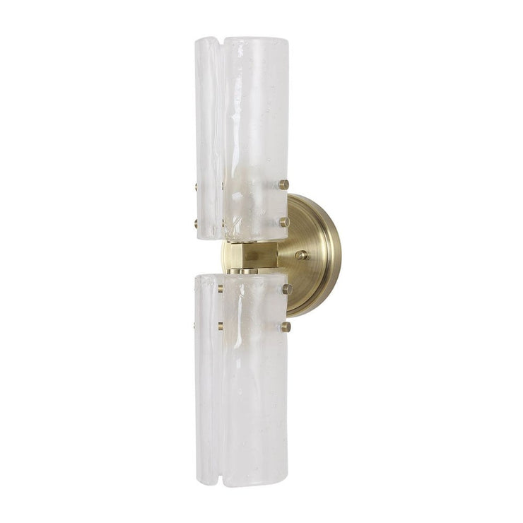 Uttermost Mistie Seeded Glass With Antique Bronze 2 Light Sconce