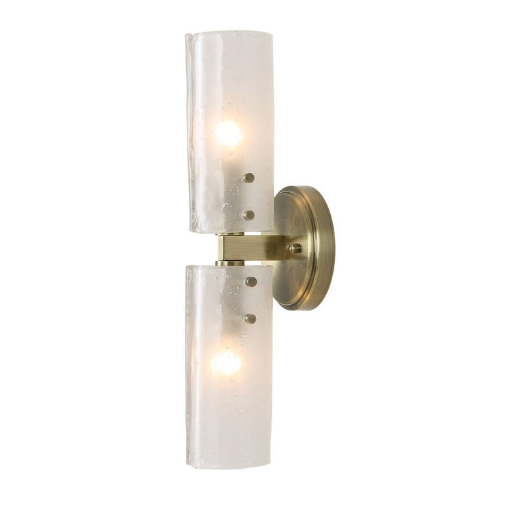Uttermost Mistie Seeded Glass With Antique Bronze 2 Light Sconce