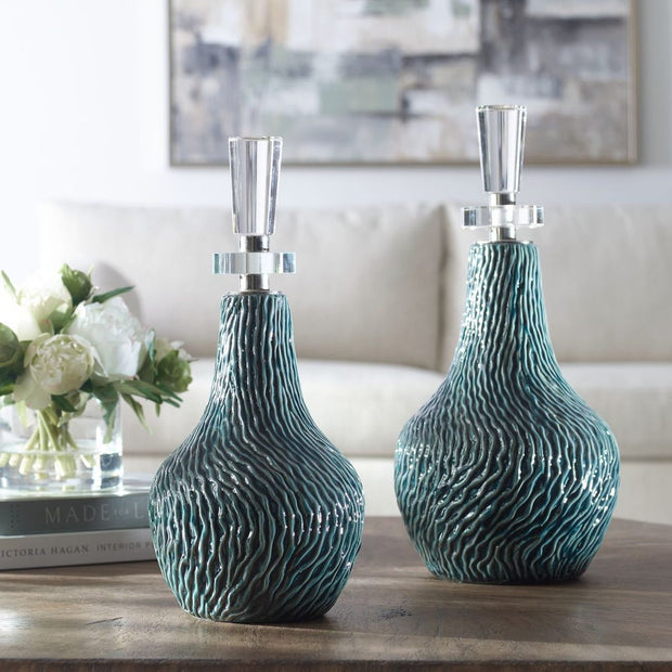 Uttermost Almera Bottles ~ Set Of 2