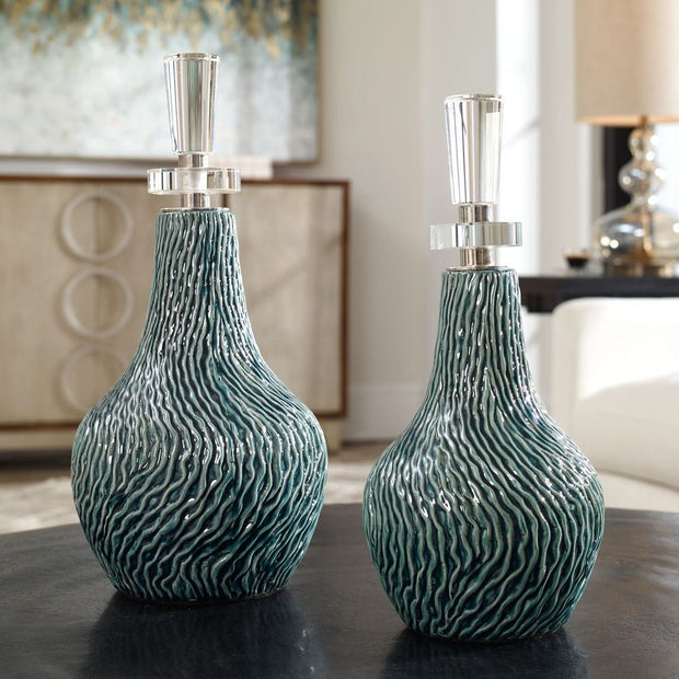 Uttermost Almera Bottles ~ Set Of 2