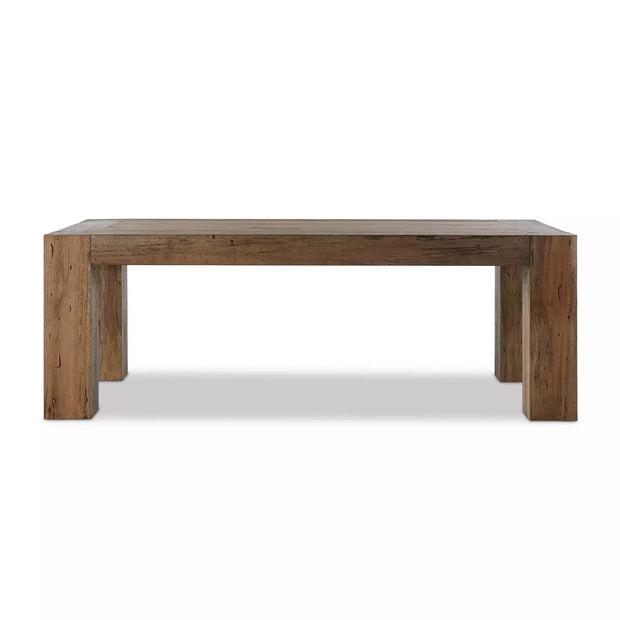 Four Hands Abaso Dining Table 86” ~ Rustic Wormwood Oak Wood Finish