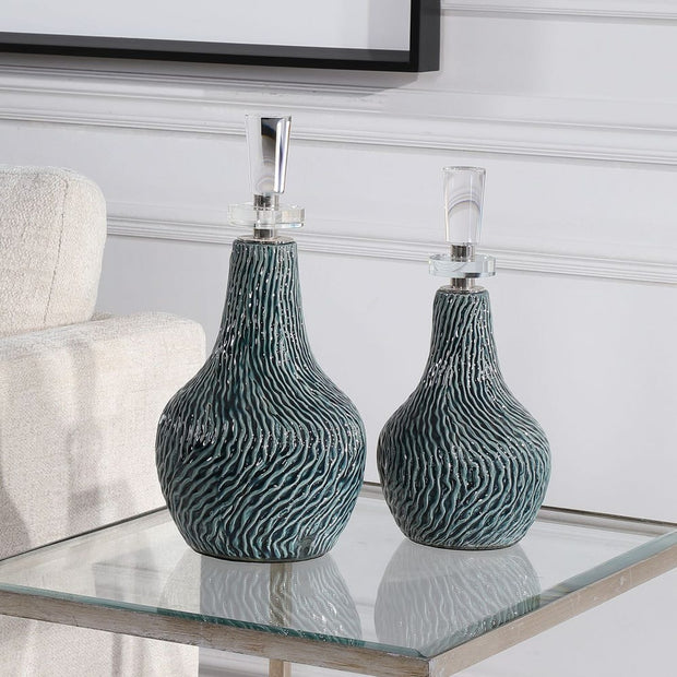 Uttermost Almera Bottles ~ Set Of 2