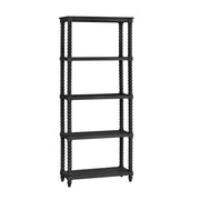 Crestview Collection Meridian 4 Shelf Black Etagere