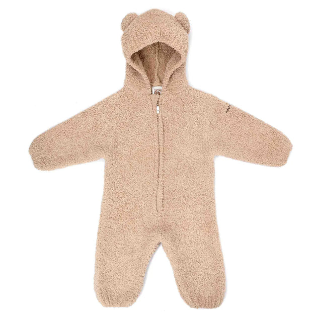 Kashwere Baby Ultra Soft Baby Bear Onesie Available In Stone, Pink, Creme and Stone