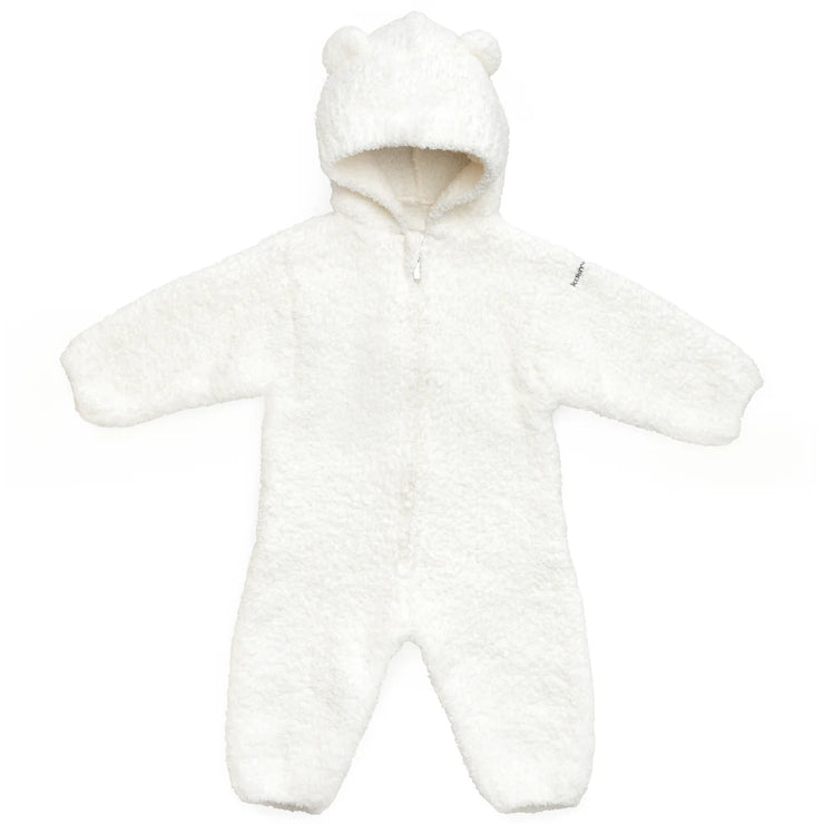Kashwere Baby Ultra Soft Baby Bear Onesie Available In Stone, Pink, Creme and Stone