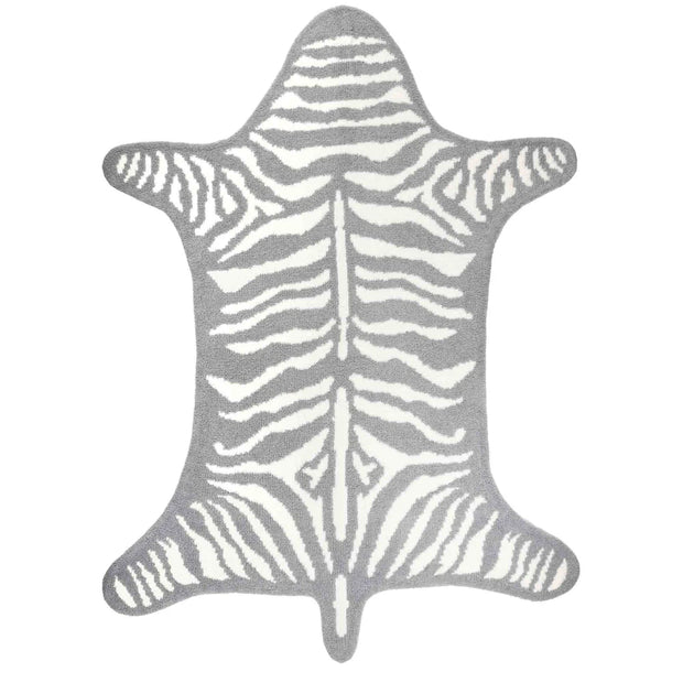 Kashwere Baby Ultra Soft Stone and White Zebra Play Mat
