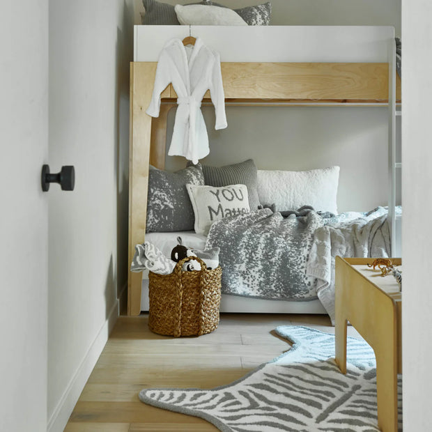 Kashwere Baby Ultra Soft Baby Zebra Play Mat Available In Stone With White, Malt With Crème & Pink With White