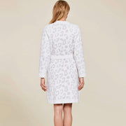 Barefoot Dreams CozyChic Cream & Stone Leopard In The Wild Robe ~ Size Small / Medium