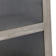 Crestview Collection Finnley Distressed White Oak Curio Cabinet