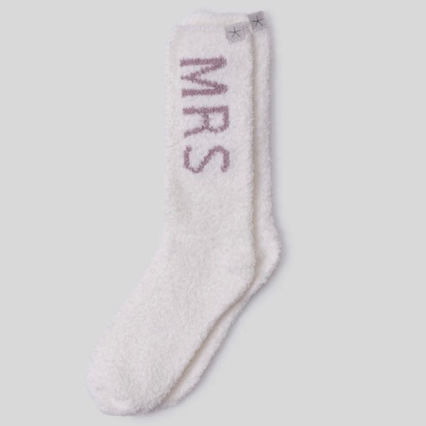 Barefoot Dreams CozyChic Mrs Socks ~ Pearl and Teaberry