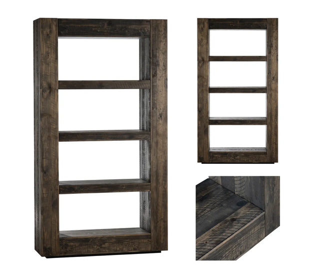Crestview Collection Aspen Dark Wood Stained Etagere