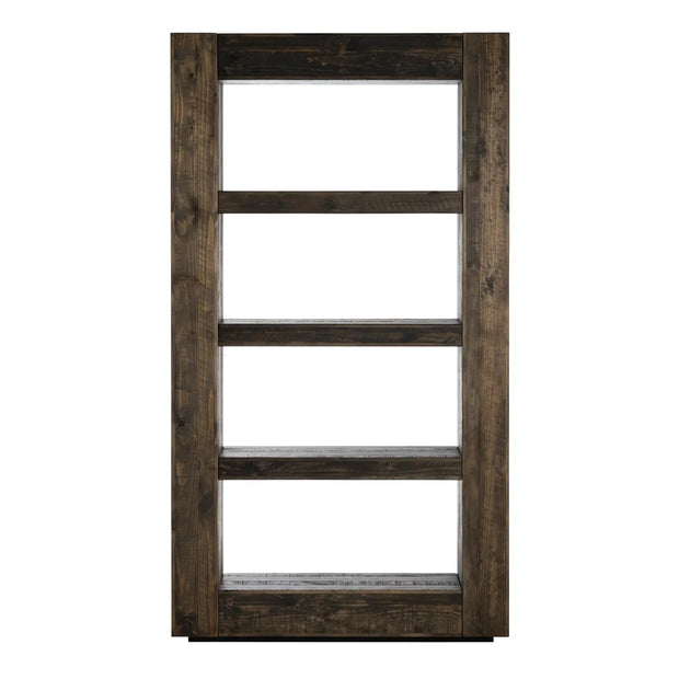 Crestview Collection Aspen Dark Wood Stained Etagere