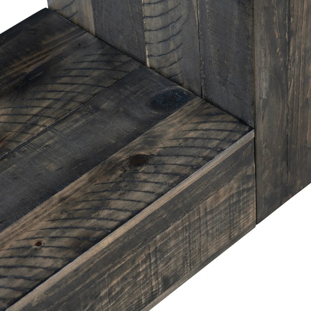 Crestview Collection Aspen Dark Wood Stained Etagere