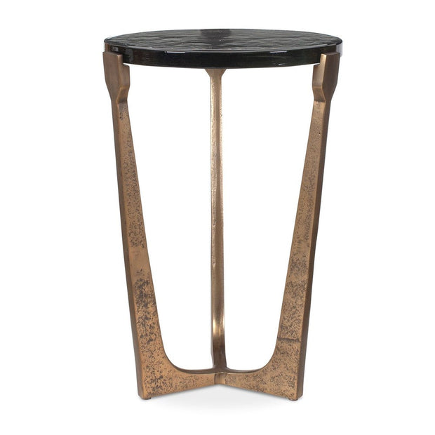 Uttermost Bohdi Antique Brass Accent Table ~ Indoor And Outdoor Use