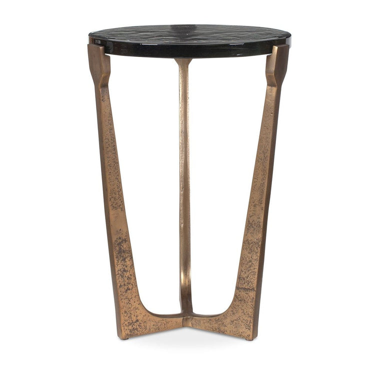 Uttermost Bohdi Antique Brass Accent Table ~ Indoor And Outdoor Use