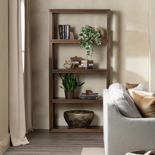 Crestview Collection Vista Stained Brown Etagere