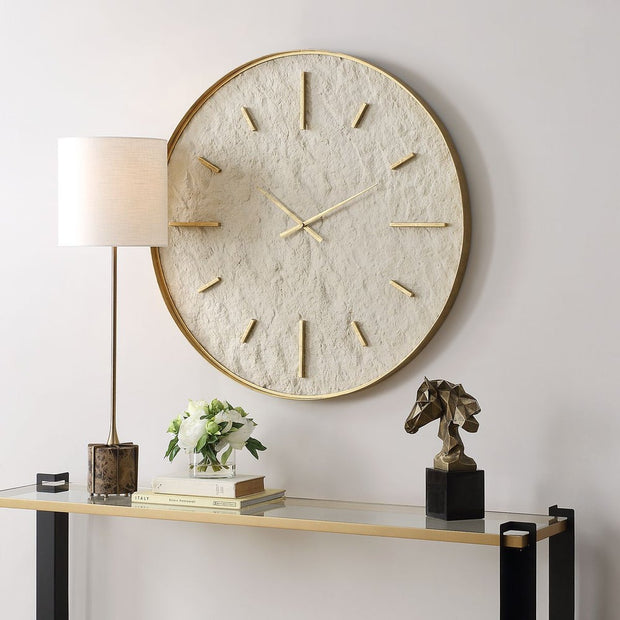 Uttermost Stone Serenity Off White Wall Clock