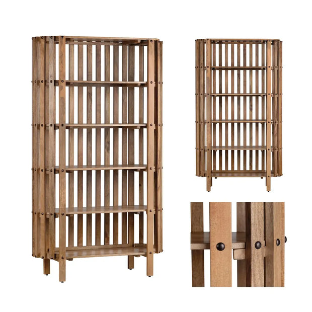 Crestview Collection Santa Ana Mango Wood Etagere