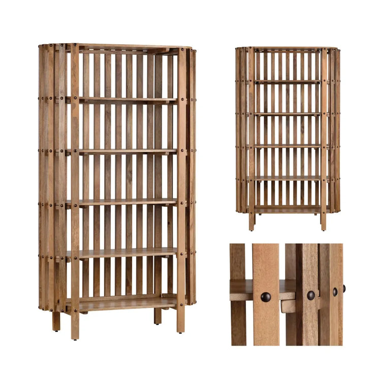 Crestview Collection Santa Ana Mango Wood Etagere