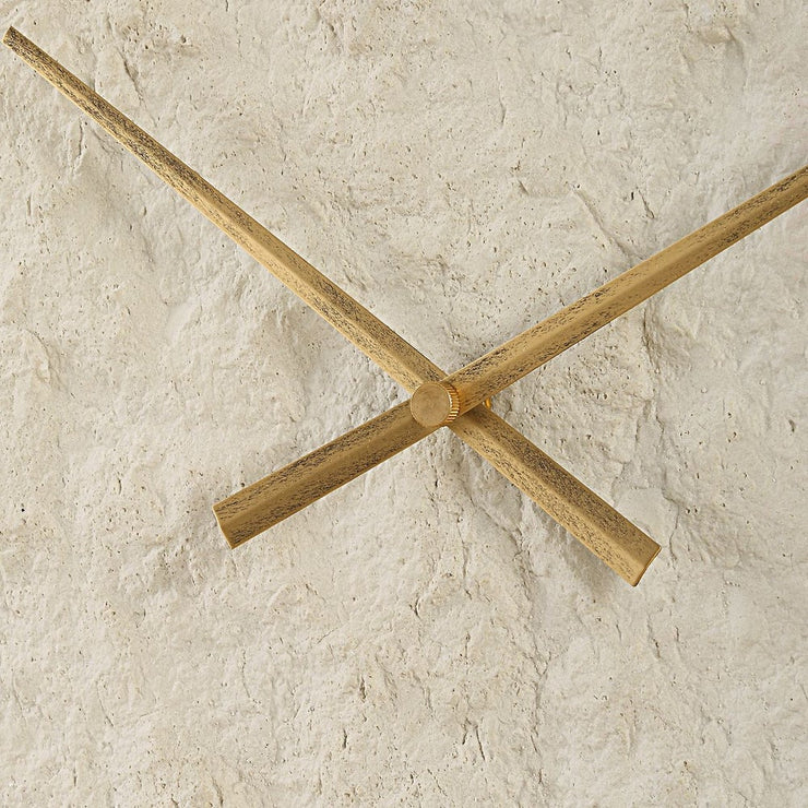 Uttermost Stone Serenity Off White Wall Clock