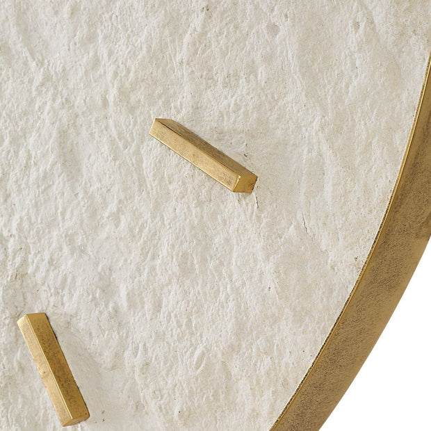 Uttermost Stone Serenity Off White Wall Clock