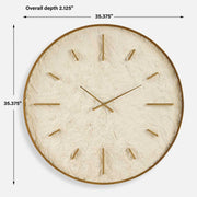 Uttermost Stone Serenity Off White Wall Clock