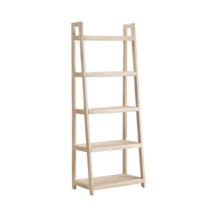 Crestview Collection Riverview Acacia Whitewashed Wood Etagere
