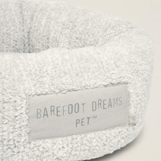 Barefoot Dreams CozyChic Pearl and Silver Round Pet Bed ~ Available in 3 Sizes