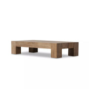 Four Hands Abaso Rectangular Coffee Table ~ Rustic Wormwood Oak Wood Finish