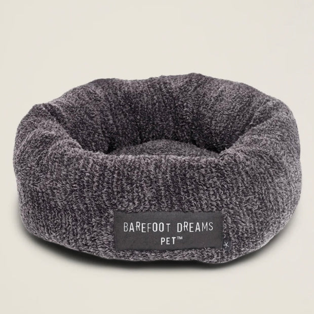 Barefoot Dreams CozyChic Carbon and Black Round Pet Bed ~ Available in 3 Sizes
