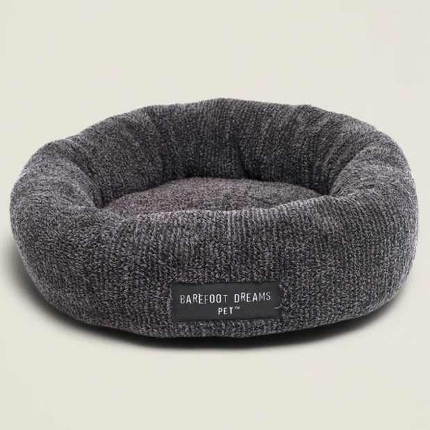 Barefoot Dreams CozyChic Carbon and Black Round Pet Bed ~ Available in 3 Sizes