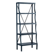 Crestview Collection Eastline Painted Blue Wood Etagere