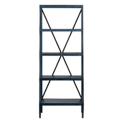 Crestview Collection Eastline Painted Blue Wood Etagere
