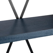 Crestview Collection Eastline Painted Blue Wood Etagere
