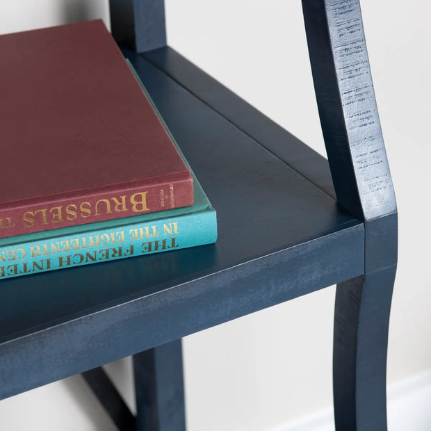 Crestview Collection Eastline Painted Blue Wood Etagere