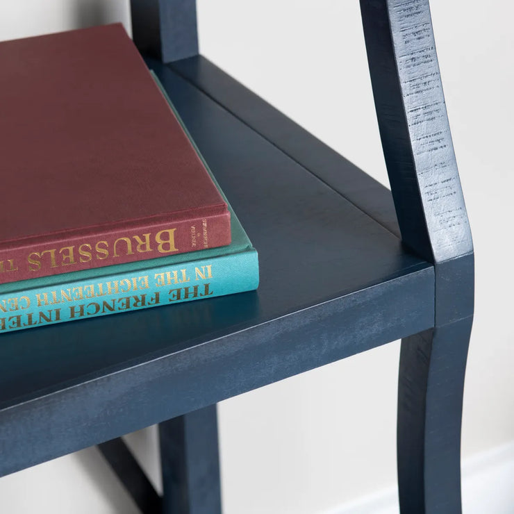 Crestview Collection Eastline Painted Blue Wood Etagere