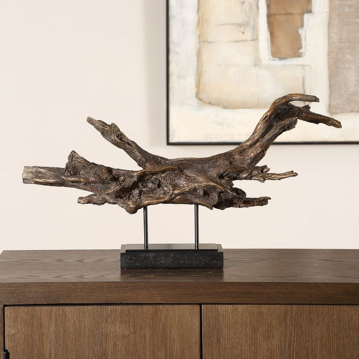 Uttermost Gilded Deep Dark Brown Branch Sculpture