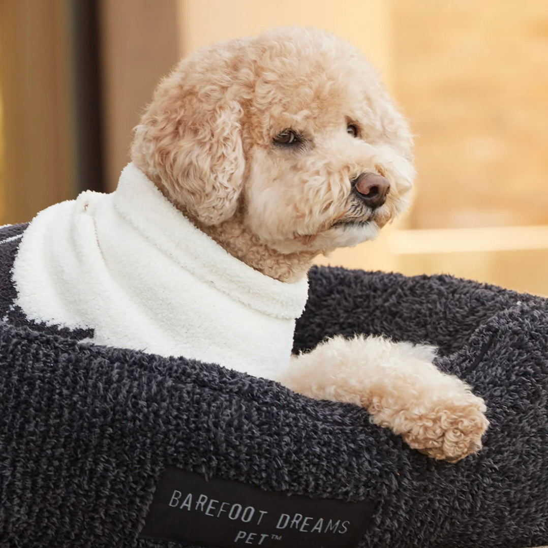 Barefoot Dreams CozyChic Pet Bed Carbon Black | dog bed