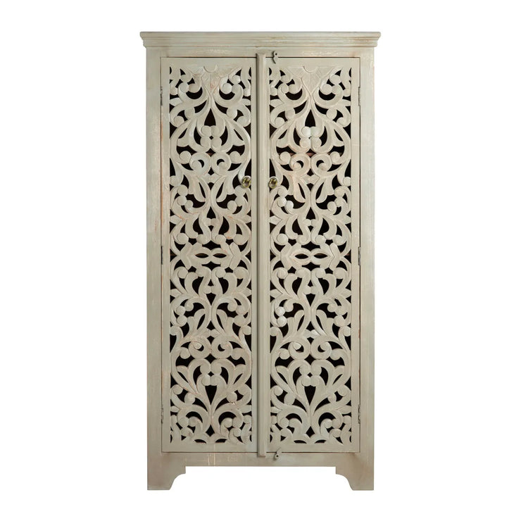 Crestview Collection Ishana Tall Mango Wood Cabinet