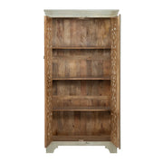 Crestview Collection Ishana Tall Mango Wood Cabinet