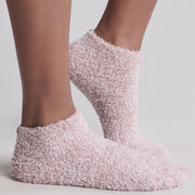 Barefoot Dreams CozyChic Heathered Teaberry Tennis Socks