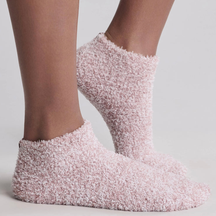 Barefoot Dreams CozyChic Heathered Teaberry Tennis Socks