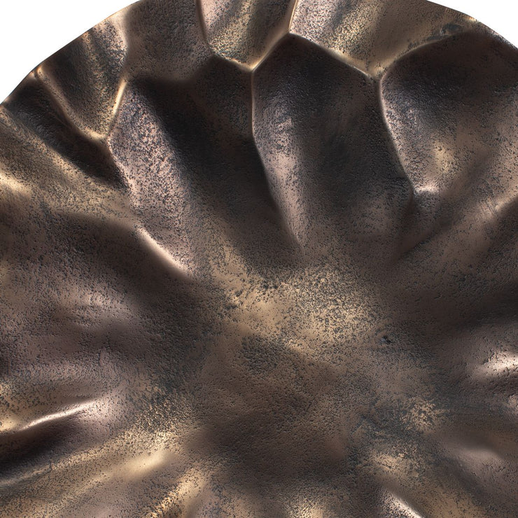 Uttermost Peonia Golden Dark Bronze Indoor And Outdoor Wall Decor ~ Set Of 3