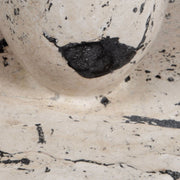 Uttermost Nouveau Handcrafted White Limestone With Black Set of 2 Sculptures