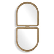 Uttermost Jacques Modern Art Deco Antiqued Gold Framed Mirror