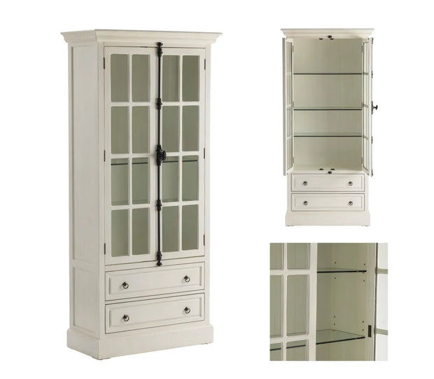 Crestview Collection Coventry Cario White Oak Cabinet