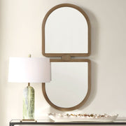 Uttermost Jacques Modern Art Deco Antiqued Gold Framed Mirror